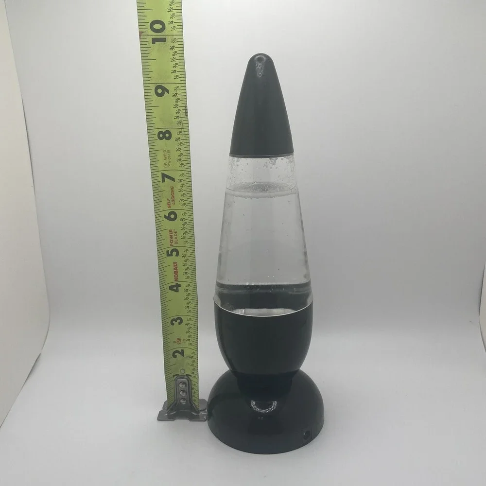 Glitter Lava Lamp - Motion‎ Liquid Glitter Lamp for Room Decor - Silver Base